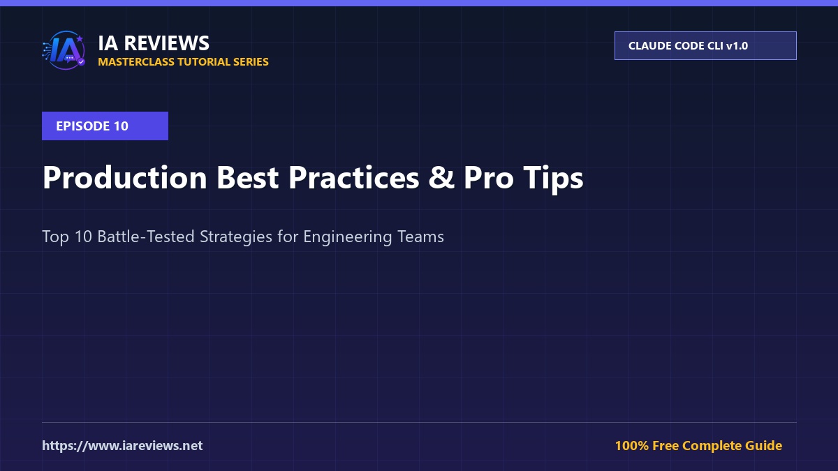 Featured Image - Episode 10: Claude Code Masterclass #10: Production Best Practices & Pro Tips