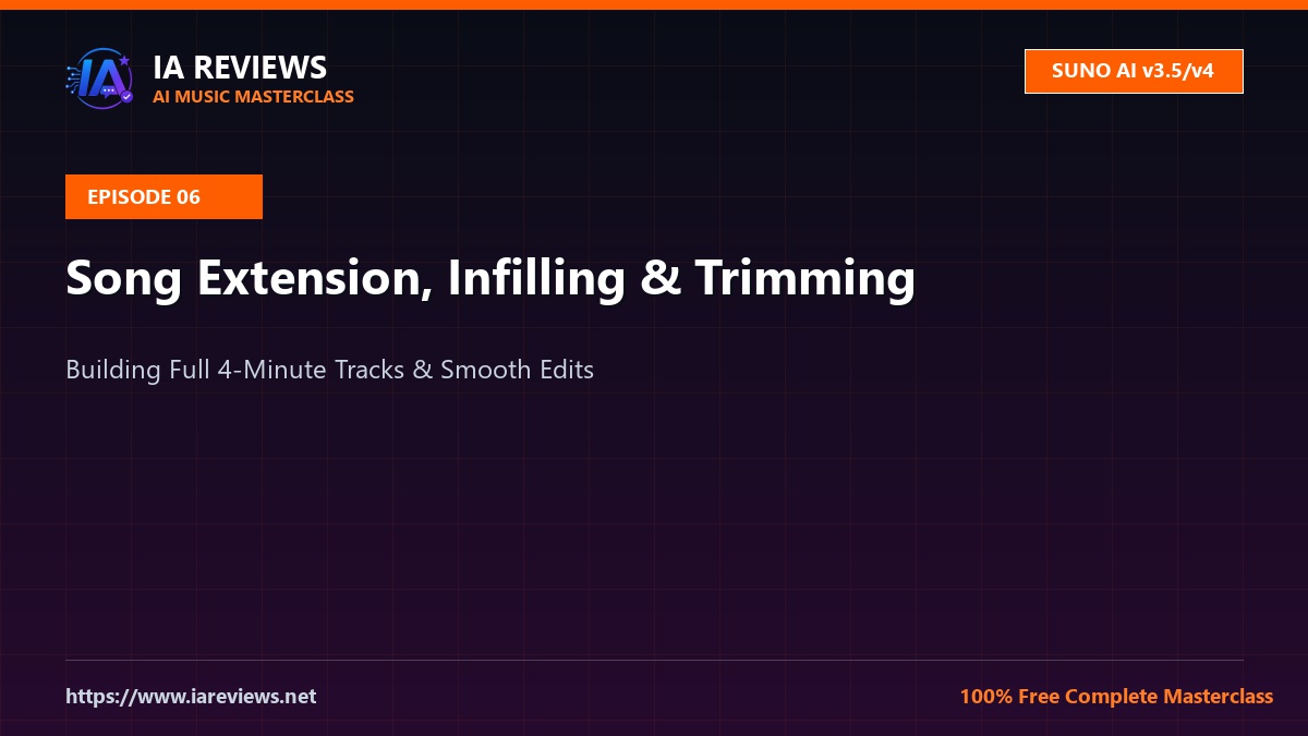 Featured Image - Episode 6: Suno AI Masterclass #6: Song Extension, Infilling & Trimming Tools