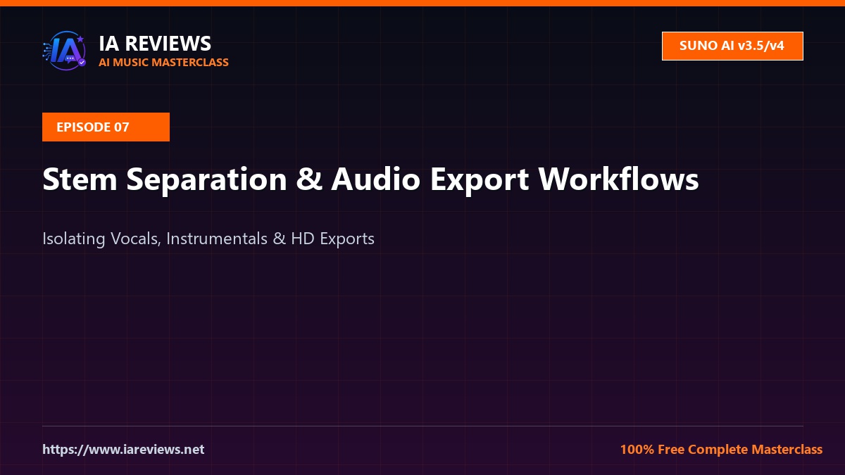 Featured Image - Episode 7: Suno AI Masterclass #7: Stem Separation & Audio Export Workflows