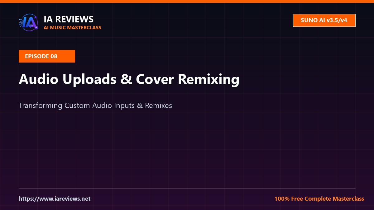 Featured Image - Episode 8: Suno AI Masterclass #8: Audio Uploads & Cover Remixing Features